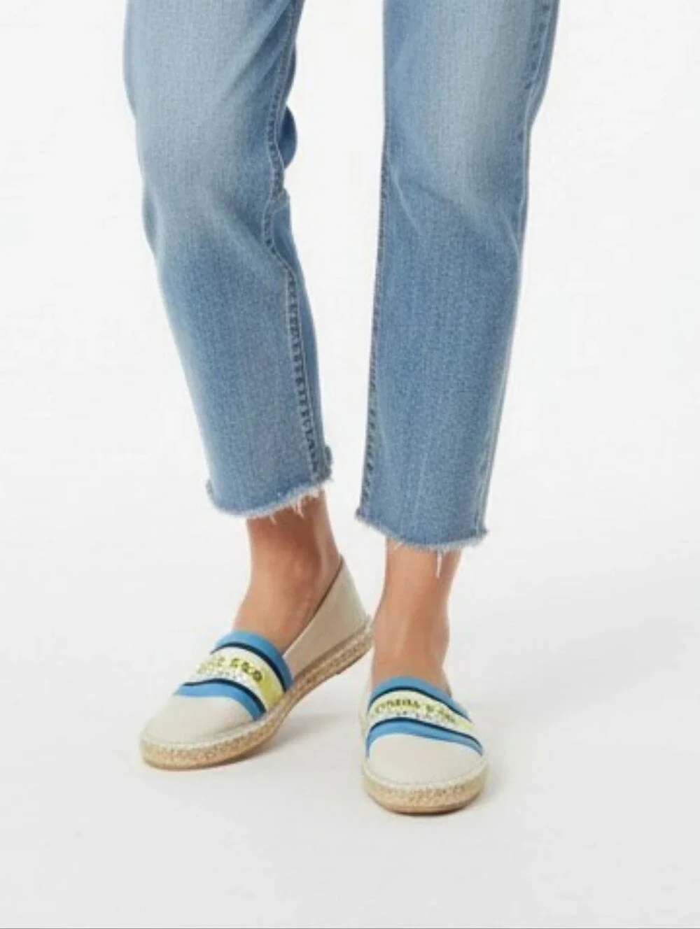 London Fog Slip On Canvas Flats